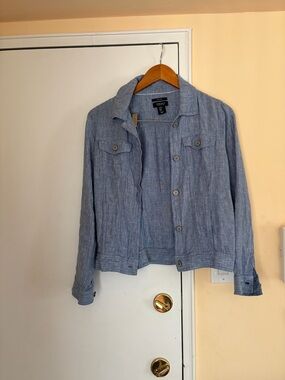 Jones New York Light Blue Jean Jacket